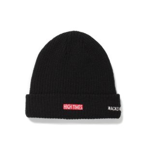 画像: WACKO MARIA/HIGH TIMES / WATCH CAP（BLACK）［ニットキャップ-24秋冬］