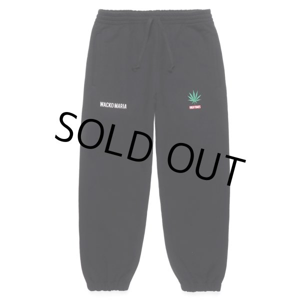 画像1: WACKO MARIA/HIGH TIMES / HEAVY WEIGHT SWEAT PANTS（BLACK）［スウェットパンツ-24秋冬］ (1)