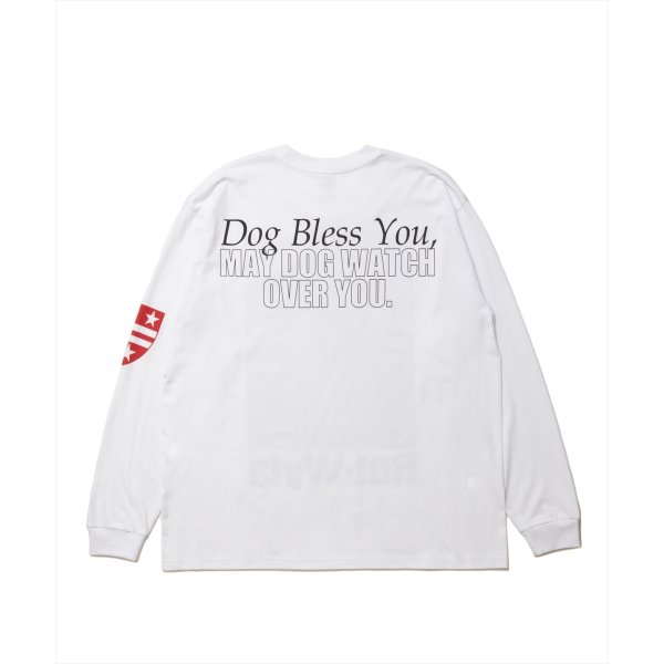 画像2: 【25春夏ご予約受付中！25年3月入荷予定】ROTTWEILER/DOG PHOTO LS TEE（WHITE）［プリント長袖T-25春夏］ (2)