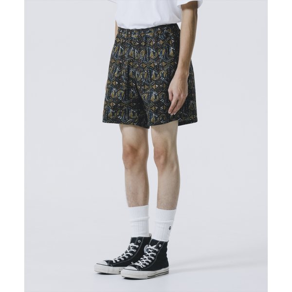 画像3: 【25春夏ご予約受付中！25年5月入荷予定】ROTTWEILER/R9 PATTERNED SHORTS（NAVY）［アフリカ柄ショーツ-25春夏］ (3)