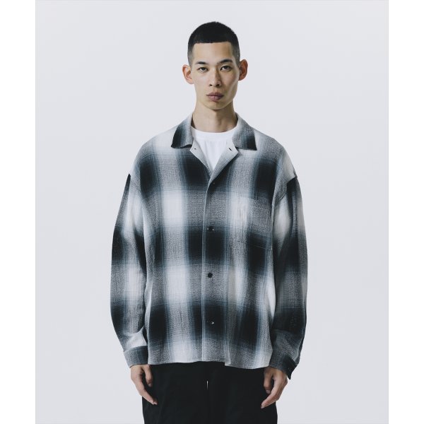 画像4: 【25春夏ご予約受付中！25年3月入荷予定】ROTTWEILER/R9 CHAMPION CHECK SHIRT（BLACK）［チャンピオンチェックシャツ-25春夏］ (4)