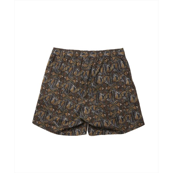 画像2: 【25春夏ご予約受付中！25年5月入荷予定】ROTTWEILER/R9 PATTERNED SHORTS（NAVY）［アフリカ柄ショーツ-25春夏］ (2)