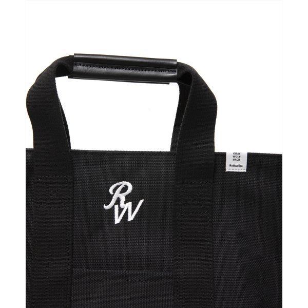 画像4: 【25春夏ご予約受付中！25年3月入荷予定】ROTTWEILER/CANVAS TOTE BAG SMALL（BLACK）［キャンバストートバッグ"スモール"-25春夏］ (4)