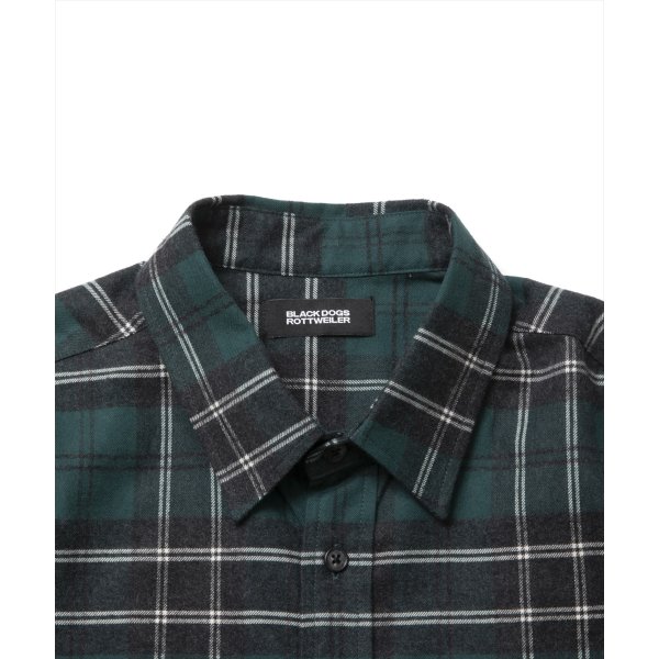 画像3: 【25春夏ご予約受付中！25年3月入荷予定】ROTTWEILER/R9 BRUSHED TWILL SHIRT（GREEN）［ブラッシュドツイルシャツ-25春夏］ (3)