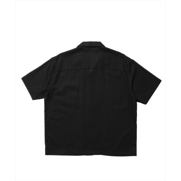 画像2: 【25春夏ご予約受付中！25年4月入荷予定】ROTTWEILER/R9 STRIPE S/S SHIRT（BLACK）［ストライプシャツ-25春夏］ (2)