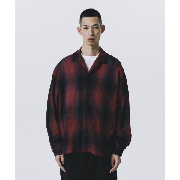 画像4: 【25春夏ご予約受付中！25年3月入荷予定】ROTTWEILER/R9 CHAMPION CHECK SHIRT（RED）［チャンピオンチェックシャツ-25春夏］ (4)