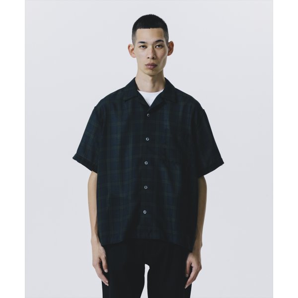 画像4: 【25春夏ご予約受付中！25年4月入荷予定】ROTTWEILER/R9 VIYELLA CHECK S/S SHIRT（NAVY）［ビエラチェックシャツ-25春夏］ (4)