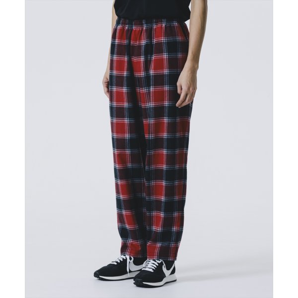 画像4: 【25春夏ご予約受付中！25年4月入荷予定】ROTTWEILER/R9 NEL CHECK PANTS（RED）［ネルチェックパンツ-25春夏］ (4)