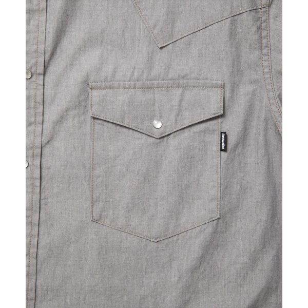 画像4: 【25春夏ご予約受付中！25年3月入荷予定】ROTTWEILER/R9 GRAY DENIM SHIRT（GRAY）［グレーデニムシャツ-25春夏］ (4)