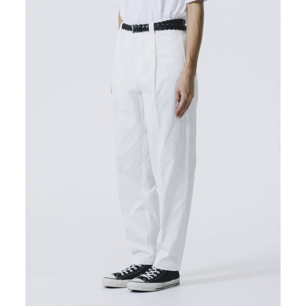 画像4: 【25春夏ご予約受付中！25年3月入荷予定】ROTTWEILER/R9 TUCK PRESS CHINO PANTS（WHITE）［タックプレスチノパン-25春夏］ (4)