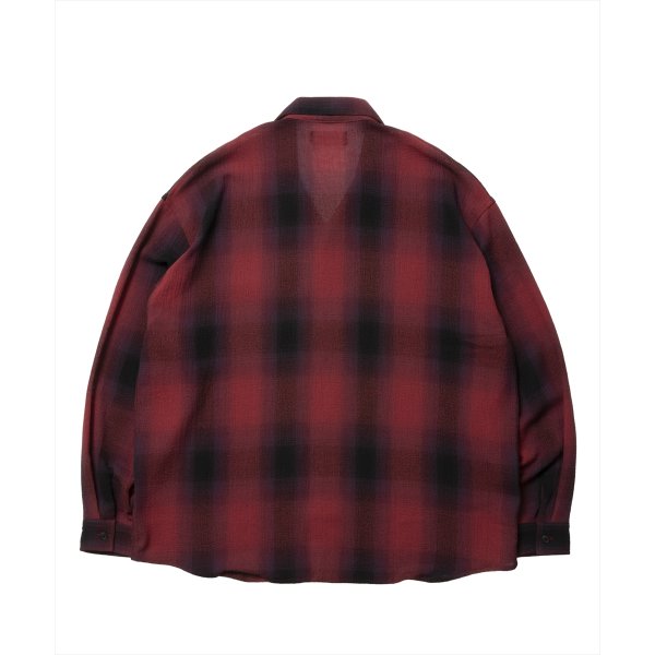 画像2: 【25春夏ご予約受付中！25年3月入荷予定】ROTTWEILER/R9 CHAMPION CHECK SHIRT（RED）［チャンピオンチェックシャツ-25春夏］ (2)