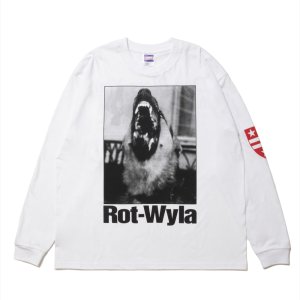 画像: 【25春夏ご予約受付中！25年3月入荷予定】ROTTWEILER/DOG PHOTO LS TEE（WHITE）［プリント長袖T-25春夏］