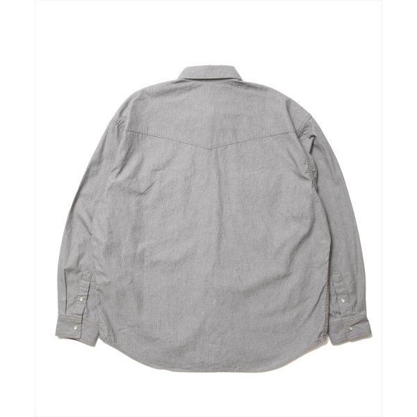 画像2: 【25春夏ご予約受付中！25年3月入荷予定】ROTTWEILER/R9 GRAY DENIM SHIRT（GRAY）［グレーデニムシャツ-25春夏］ (2)