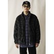 画像9: CALEE/NYLON RIP FLEECE TRACK TYPE JACKET ＜SNAKE PATTERN＞（BLACK/CHARCOAL）［フリーストラックタイプJKT-24秋冬］ (9)