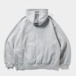 画像2: TIGHTBOOTH/LOGO ZIP HOODED SWEAT SHIRT（Grey）［ジップアップフーディー-24秋冬］ (2)