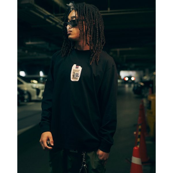 画像3: BlackEyePatch/PACK IN THE POCKET L/S TEE（BLACK） (3)