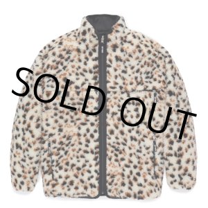 画像: WACKO MARIA/REVERSIBLE LEOPARD BOA FLEECE JACKET（WHITE）［リバーシブルレオパードボアフリースJKT-24秋冬］