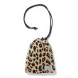 画像1: WACKO MARIA/DRAWSTRING BAG（LEOPARD VELVET）［ドローストリングバッグ-24秋冬］ (1)