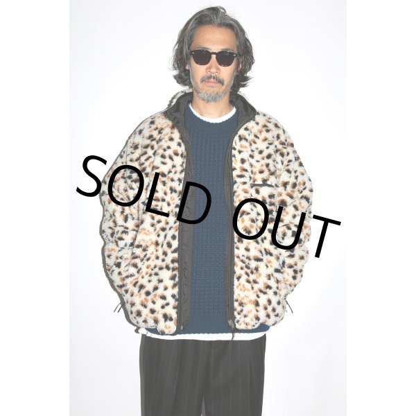 画像3: WACKO MARIA/REVERSIBLE LEOPARD BOA FLEECE JACKET（WHITE）［リバーシブルレオパードボアフリースJKT-24秋冬］ (3)