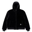 画像1: BlackEyePatch/MOHAIR FAUX FUR HODDED JACKET（BLACK） (1)