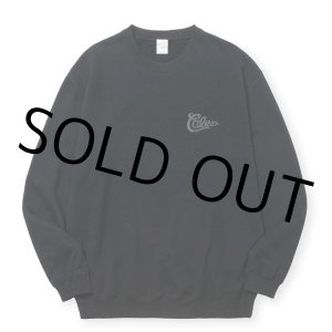 画像: CALEE/CALEE FOAMING LOGO CREW NECK SW（BLACK）［クルーネックスウェット-24秋冬］