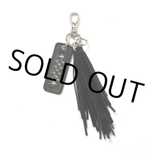 画像: CALEE/LEATHER TASSEL KEY RING（BLACK）［レザータッセルキーリング-24秋冬］