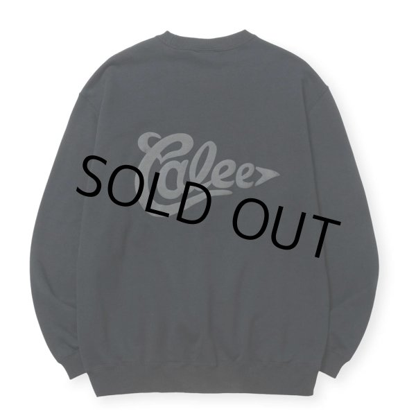 画像2: CALEE/CALEE FOAMING LOGO CREW NECK SW（BLACK）［クルーネックスウェット-24秋冬］ (2)