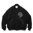 画像1: COOTIE PRODUCTIONS/Wool Mossa Stadium Jacket（Black）［スタジアムJKT-24秋冬］ (1)