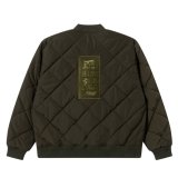 画像: BlackEyePatch/HWC LABEL EMBROIDERED QUILTED JACKET（OLIVE）