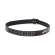 画像1: CHALLENGER/FIRE LEATHER BELT（BLACK）［ファイヤーレザーベルト-25春夏］ (1)