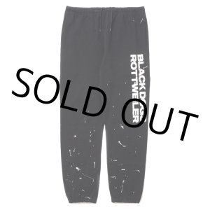 画像: 【30%OFF】ROTTWEILER/R.W PAINTED SWEAT PANTS（BLACK）［ペイント加工スウェットパンツ-24春夏］