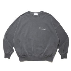 画像: COOTIE PRODUCTIONS/Pigment Dyed Open End Yarn Sweat Crew（Black）［ピグメントダイスウェットクルー-24秋冬］