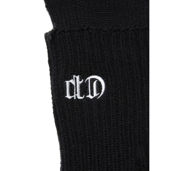 画像4: COOTIE PRODUCTIONS/Lowgauge Fingerless Knit Glove（Black）［フィンガーレスグローブ-24秋冬］ (4)