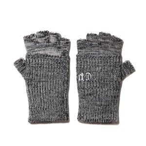 画像: COOTIE PRODUCTIONS/Lowgauge Fingerless Knit Glove（Gray Mix）［フィンガーレスグローブ-24秋冬］