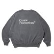 画像2: COOTIE PRODUCTIONS/Pigment Dyed Open End Yarn Sweat Crew（Black）［ピグメントダイスウェットクルー-24秋冬］ (2)