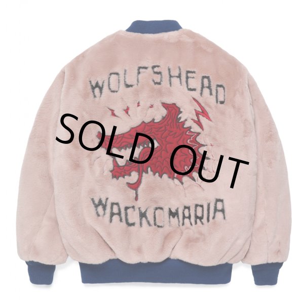 画像1: WACKO MARIA/WOLF'S HEAD / FUR SKA JACKET（PINK）［ファースカJKT-24秋冬］ (1)