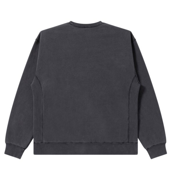 画像2: BlackEyePatch/SMALL OG LABEL PIGMENT DYDED CREW SWEAT（BLACK） (2)