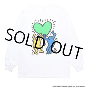 画像: WACKO MARIA/KEITH HARING / LONG SLEEVE T-SHIRT（WHITE）［プリント長袖T-24秋冬］