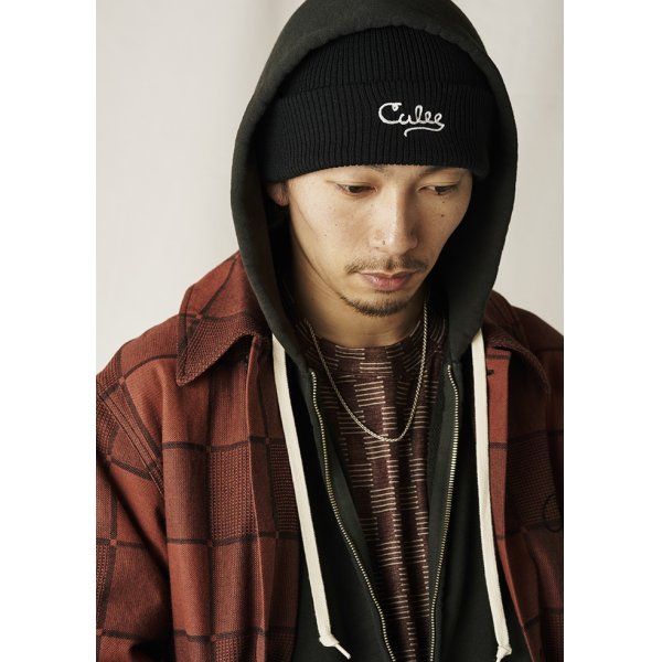 画像3: CALEE/A/R KNIT CAP（BLACK）［ニットキャップ-24秋冬］ (3)