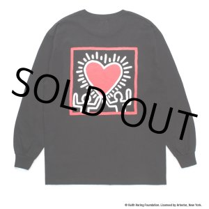 画像: WACKO MARIA/KEITH HARING / LONG SLEEVE T-SHIRT（BLACK）［プリント長袖T-24秋冬］