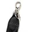 画像3: CALEE/STUDS LEATHER FLAT LONG KEY RING（BLACK）［ロングキーリング-24秋冬］ (3)