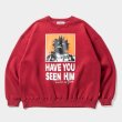 画像1: TIGHTBOOTH/TBKB / HAVE YOU SEEN HIM CREW SWEAT（Burgundy）［クルースウェット-24冬］ (1)