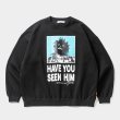 画像1: TIGHTBOOTH/TBKB / HAVE YOU SEEN HIM CREW SWEAT（Black）［クルースウェット-24冬］ (1)