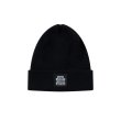 画像1: BlackEyePatch/OG LABEL PATCHED BEANIE（BLACK） (1)