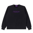 画像1: BlackEyePatch/PURPLE LABEL LOGO CREW SWEAT（BLACK） (1)