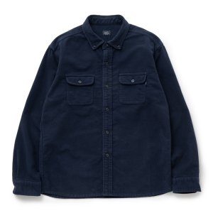 画像: RATS/MOLESKIN B.D SHIRT（NAVY）［モールスキンB.Dシャツ-24秋冬］