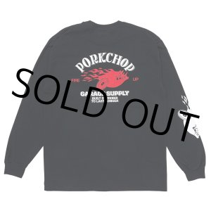 画像: PORKCHOP/FIRE UP L/S TEE（BLACK）［プリント長袖T-24秋冬］