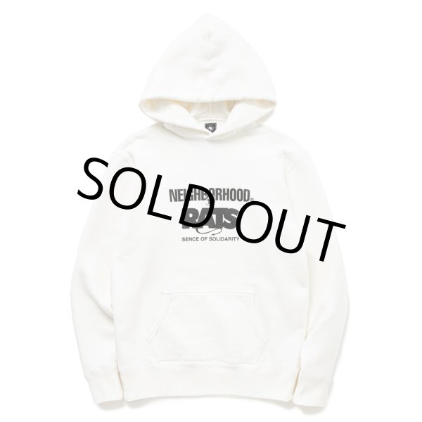 画像1: RATS/20th RATS×NEIGHBORHOOD HOODED（WHITE）［クロスネックフーディー-25春夏］ (1)