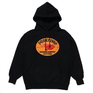 画像: PORKCHOP/FIRE UP HOODIE（BLACK）［プルオーバーパーカー-24秋冬］