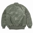 画像2: PORKCHOP/FIRE UP MA-1 JACKET（OLIVE）［MA-1 JKT-24秋冬］ (2)